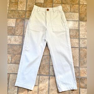 Beaton Linen Utility Pants in Off-White
